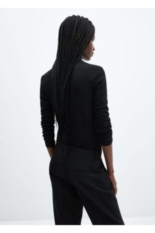 تی شرت سیاه زنانه مانگو 57057730