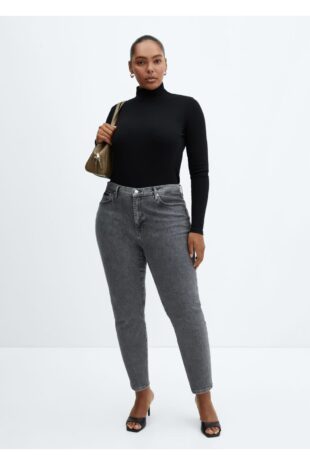 تی شرت سیاه زنانه مانگو 57057730