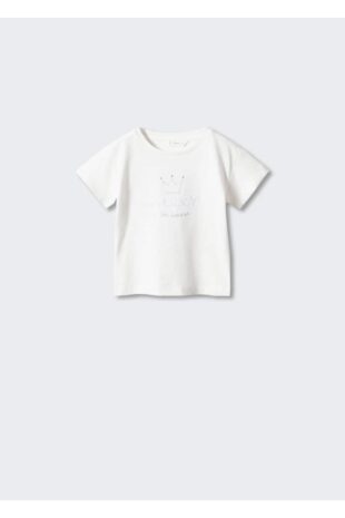 تی شرت سفید دخترانه مانگو 57023266
