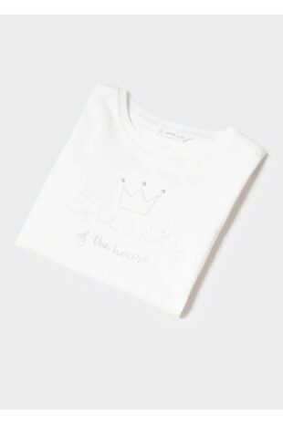 تی شرت سفید دخترانه مانگو 57023266