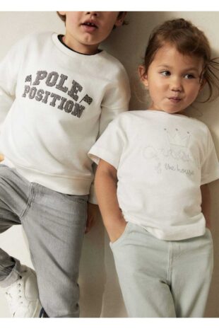 تی شرت سفید دخترانه مانگو 57023266