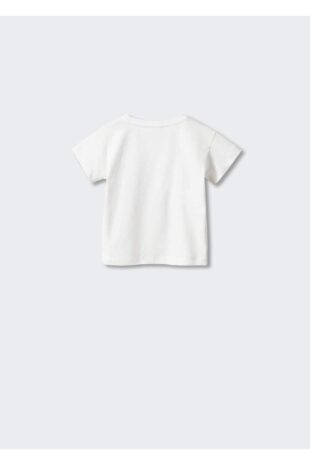 تی شرت سفید دخترانه مانگو 57023266