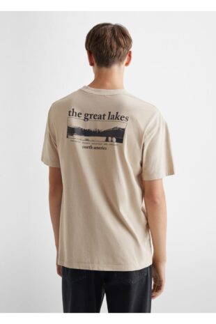 پیراهن بژ مردانه مانگو 57044031