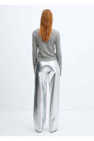 تی شرت خاکستری زنانه مانگو 57077726