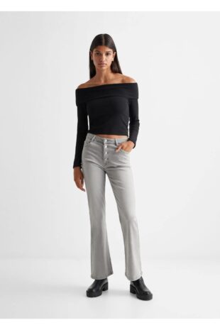 تی شرت سیاه زنانه مانگو 57004031