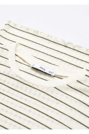 تی شرت سبز زنانه مانگو 57077736