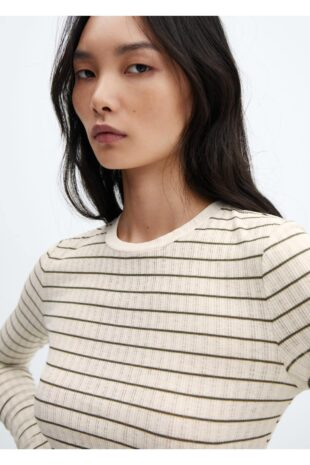 تی شرت سبز زنانه مانگو 57077736