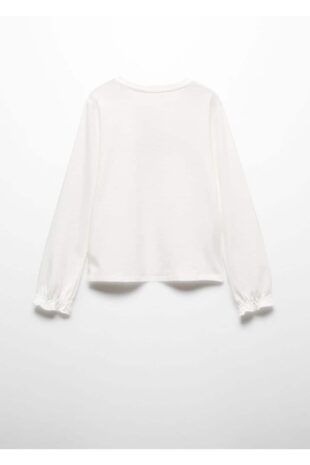 تی شرت سفید دخترانه مانگو 57009103