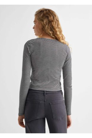 تی شرت سیاه زنانه مانگو 57026724