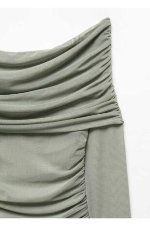 تی شرت سبز زنانه مانگو 57027758