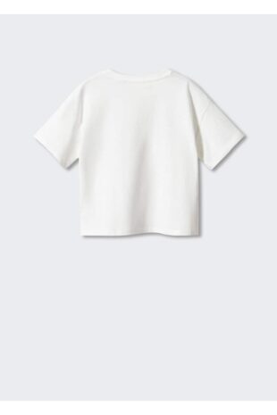 تی شرت سفید دخترانه مانگو 57042522