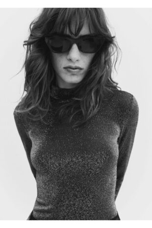 تی شرت خاکستری زنانه مانگو 57009104