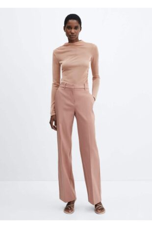 تی شرت صورتی زنانه مانگو 57009107