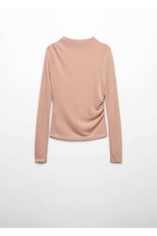 تی شرت صورتی زنانه مانگو 57009107