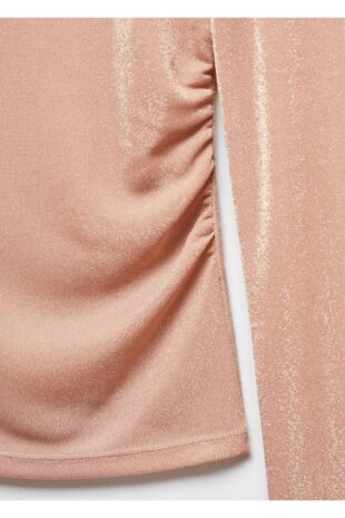 تی شرت صورتی زنانه مانگو 57009107