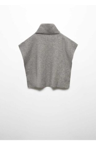 بافت خاکستری دخترانه مانگو 57085991