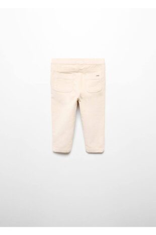 شلوار بژ فاق نرمال دخترانه مانگو 57096310