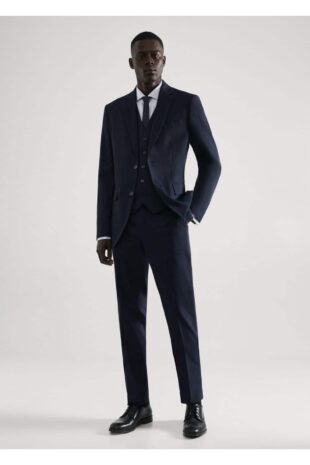 کت لاجورد مردانه مانگو 57040677