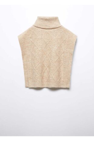 بافت بژ دخترانه مانگو 57057721