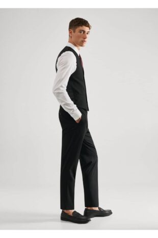 کت سیاه مردانه مانگو 57040664