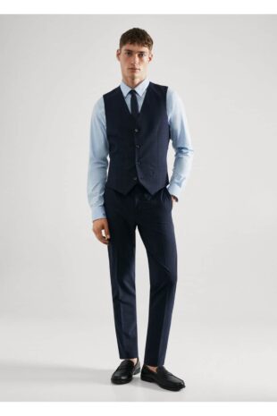 کت لاجورد مردانه مانگو 57040666