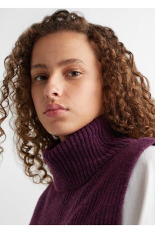 بافت بنفش زنانه مانگو 57024760