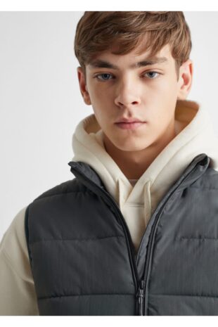 کت سیاه مردانه مانگو 57045134