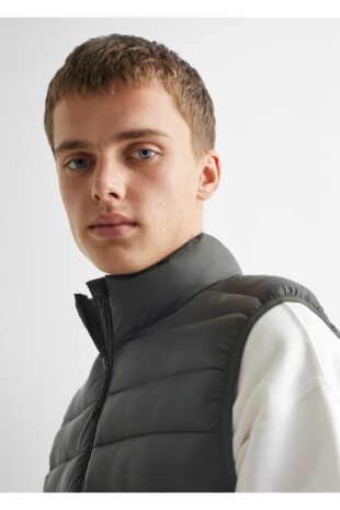 کت سبز مردانه مانگو 57095132