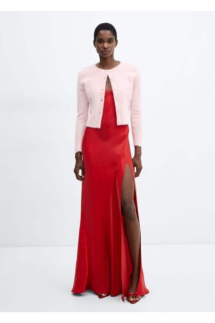 ژاکت صورتی زنانه مانگو 57079087