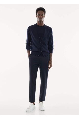 بافت لاجورد مردانه مانگو 57094761