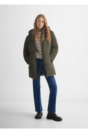 کت سبز زنانه مانگو 57005137