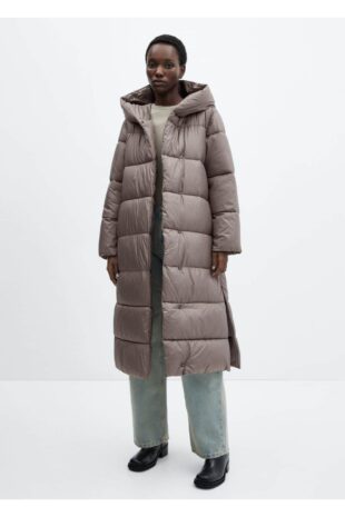 کت قهوه ای زنانه مانگو 57059080