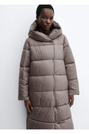 کت قهوه ای زنانه مانگو 57059080