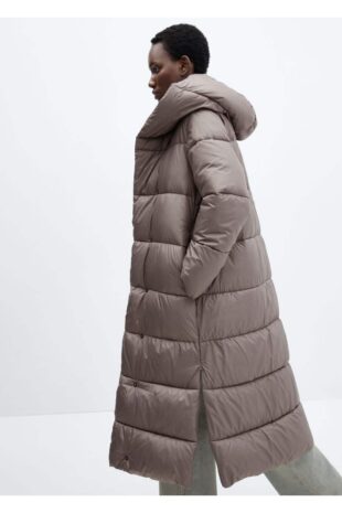 کت قهوه ای زنانه مانگو 57059080