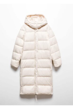 پالتو سفید زنانه مانگو 57069079