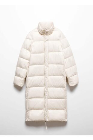 پالتو سفید زنانه مانگو 57069079