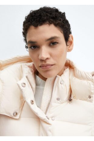 پالتو سفید زنانه مانگو 57069079