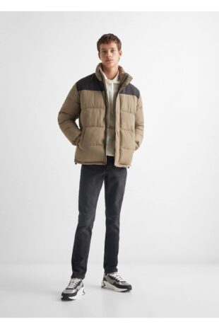 کت بژ مردانه مانگو 57085132