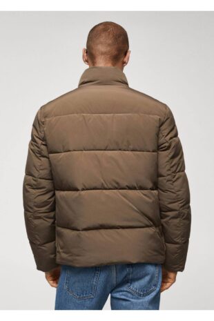 کت قهوه ای مردانه مانگو 57086709