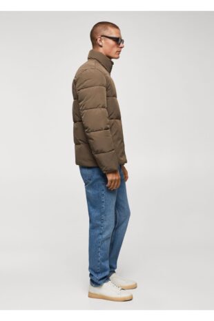 کت قهوه ای مردانه مانگو 57086709