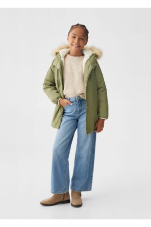 کت خاکی دخترانه مانگو 57066712