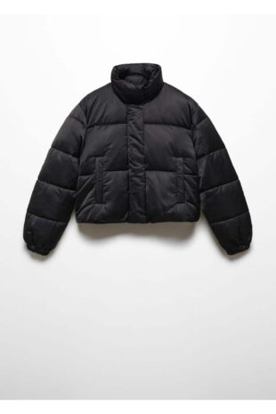 پالتو سیاه زنانه مانگو 57028268