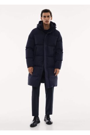 پالتو لاجورد مردانه مانگو 57078263