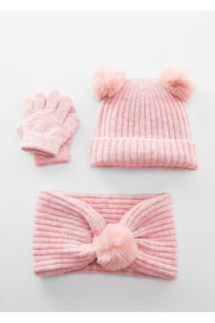 شال گردن صورتی دخترانه مانگو 57025997