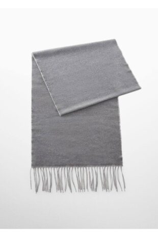 شال گردن خاکستری مردانه مانگو 57036002