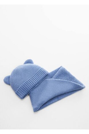 شال گردن آبی پسرانه مانگو 57075146