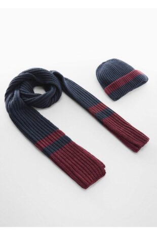 کلاه لبه دار لاجورد پسرانه مانگو 57016722