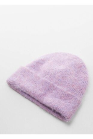 کلاه لبه دار بنفش زنانه مانگو 57057737