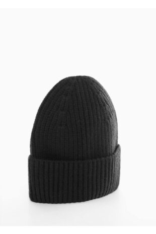 کلاه لبه دار سیاه مردانه مانگو 57097714