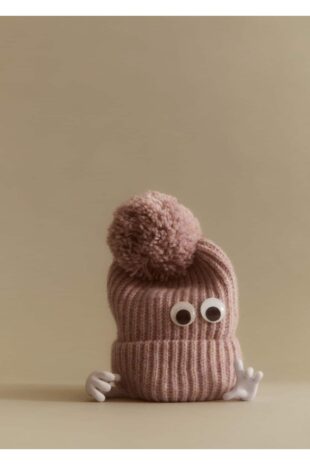 کلاه لبه دار بنفش دخترانه مانگو 57016001